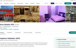 Site internet Complexe Hôtelier GPS