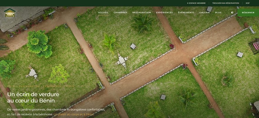Espace MABIN hotel and events website